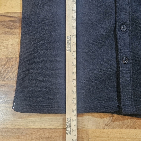 Original Vintage Weatherproof Black Button Up Fleece Lined Jacket Men's Medium - Picture 2 of 9